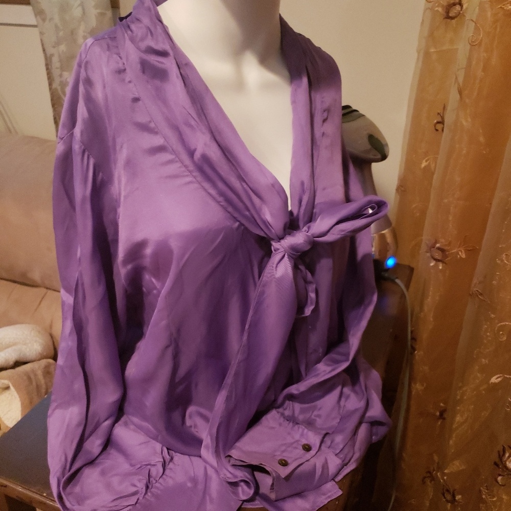 Lady silk blouse size 14